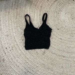 align tank black print